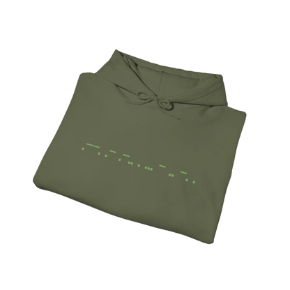 "Palestine" in Morse Code Hoodie