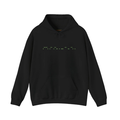 "Palestine" in Morse Code Hoodie