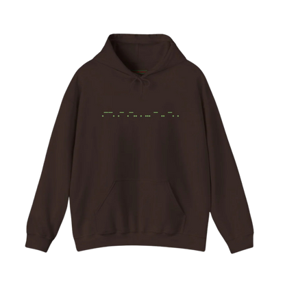 "Palestine" in Morse Code Hoodie