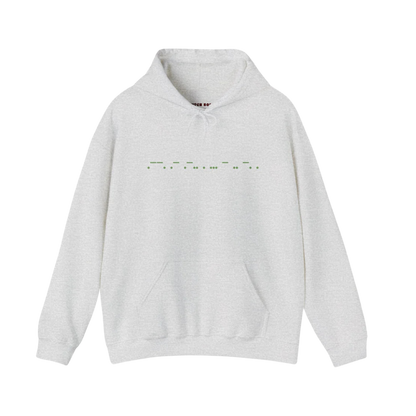 "Palestine" in Morse Code Hoodie