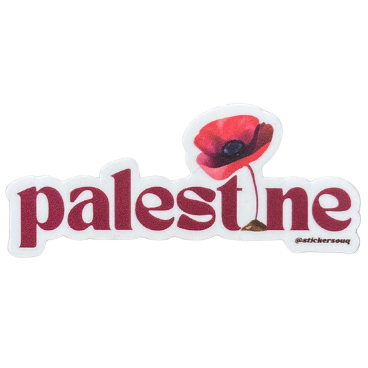 Palestine Poppy Sticker